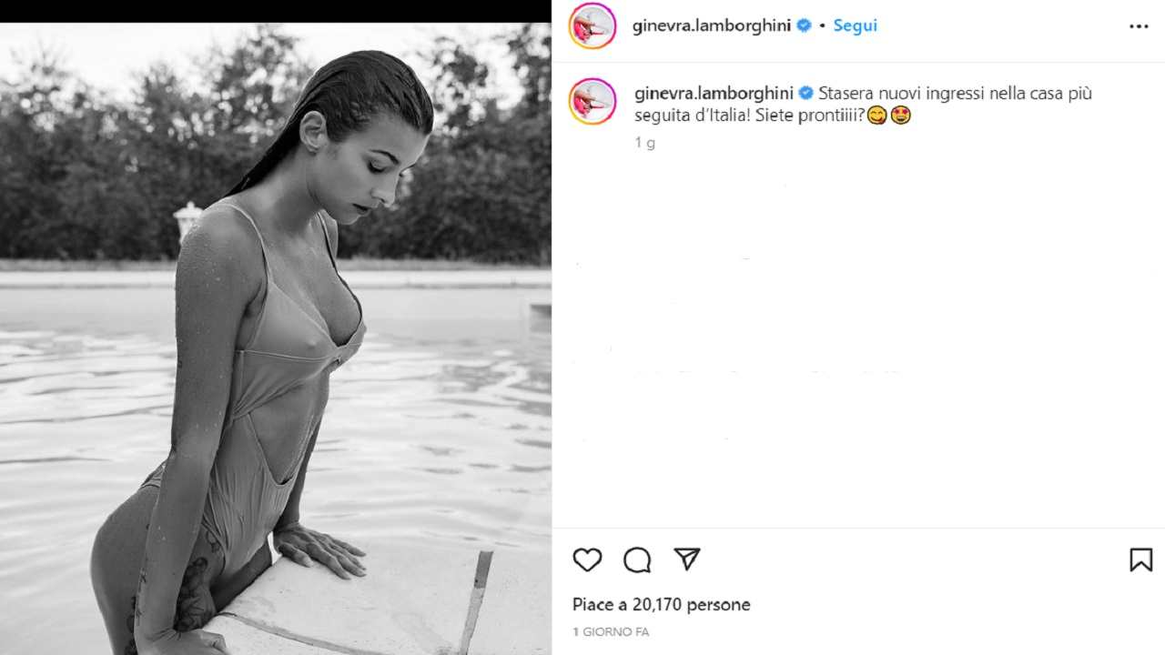 Ginevra Lamborghini, il bikini trasparente incendia la piscina - FOTO
