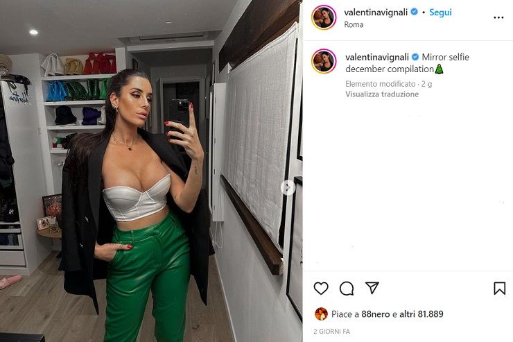 Valentina Vignali, compilation di selfie illegali: scollatura esplosiva