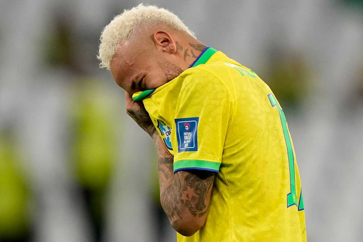 Neymar scoppia in lacrime