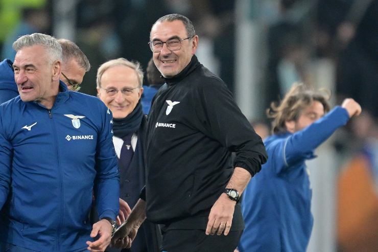 Maurizio Sarri allenatore della Lazio