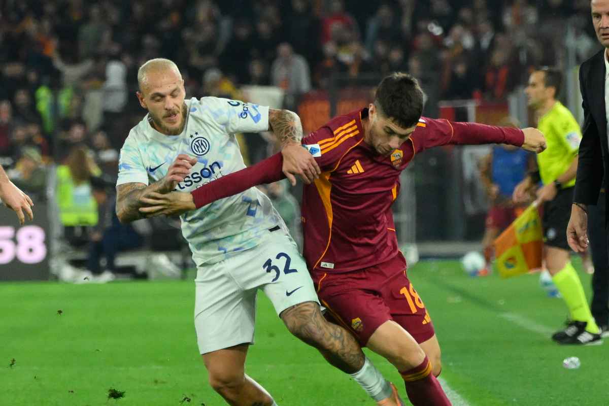 Dimarco a contrasto con Soulé