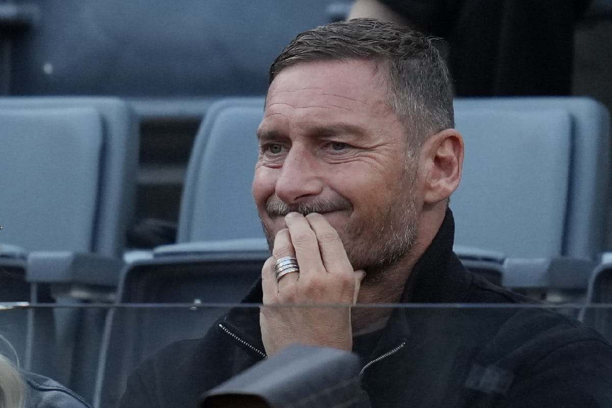 Francesco Totti in tribuna
