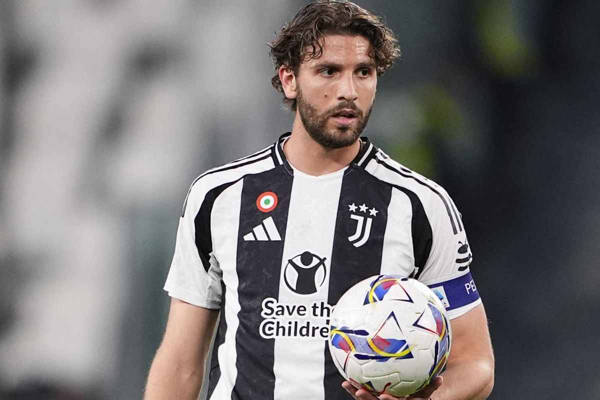 Locatelli durante una partita della Juve