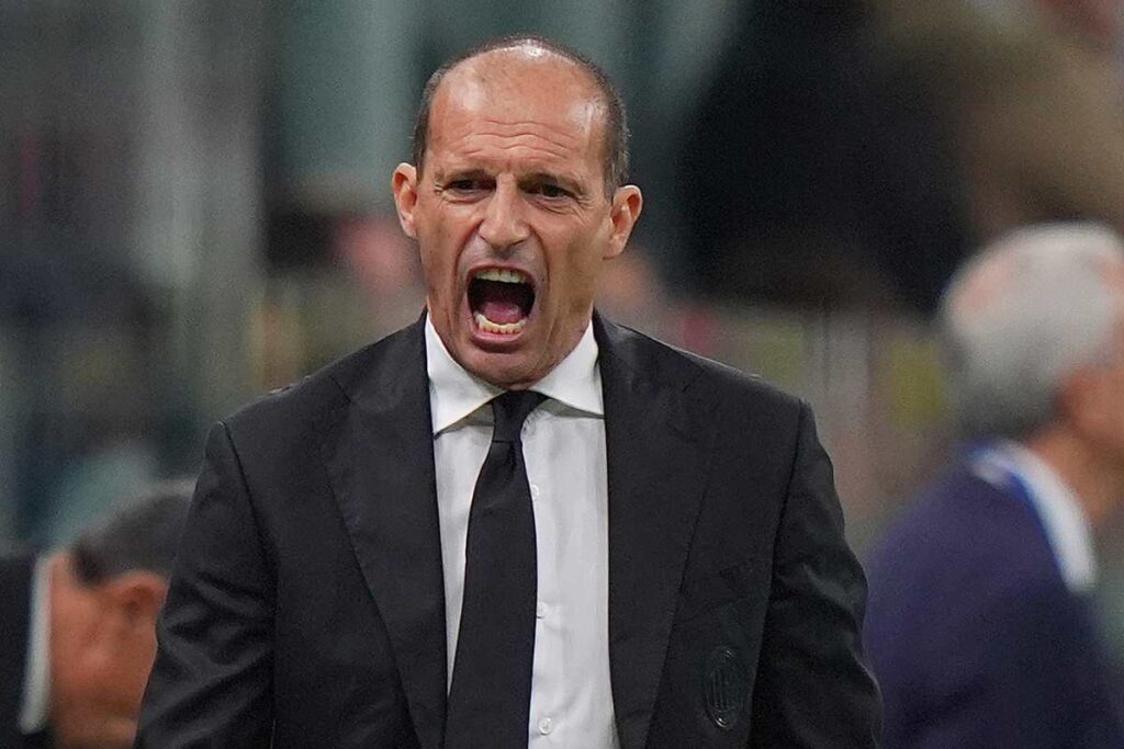 allegri arrabbiato urla