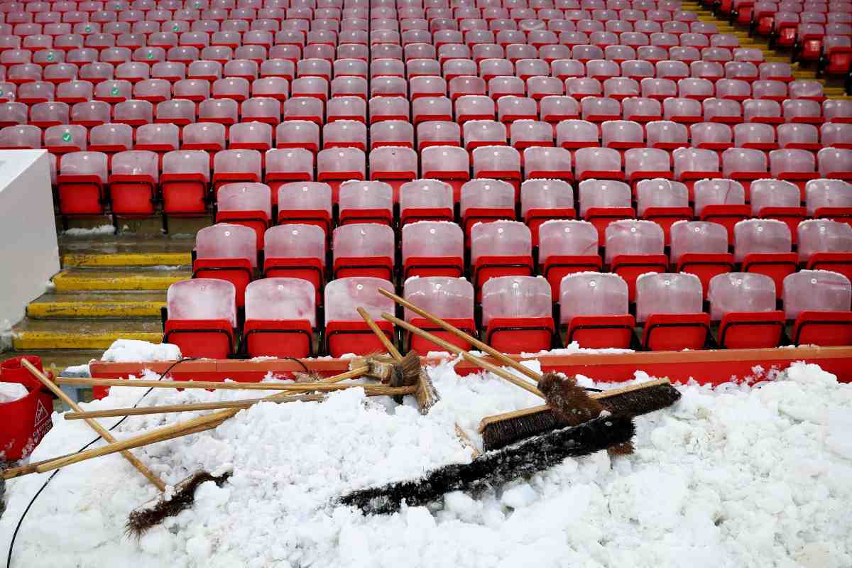 Neve allo stadio