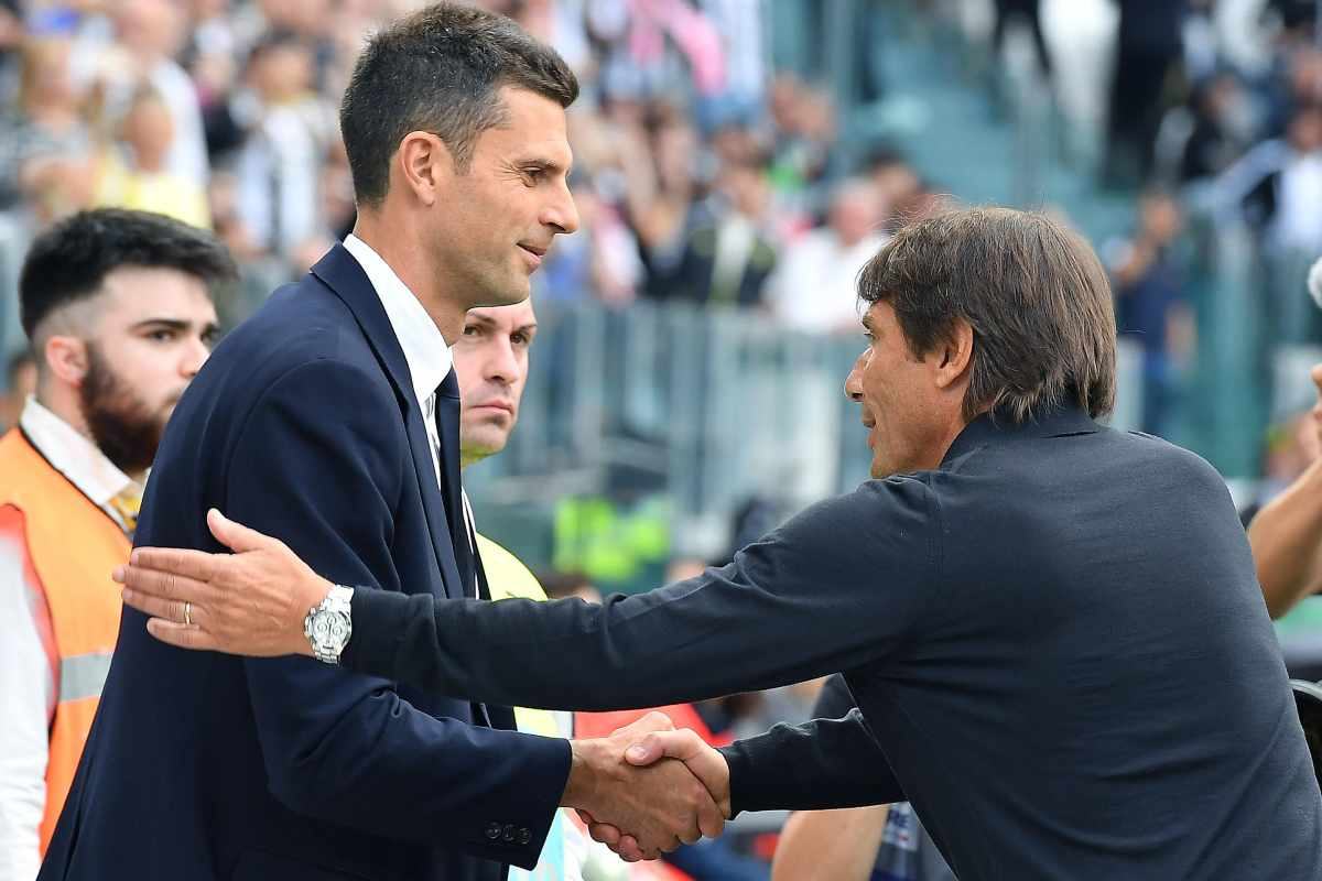 Thiago Motta e Antonio Conte