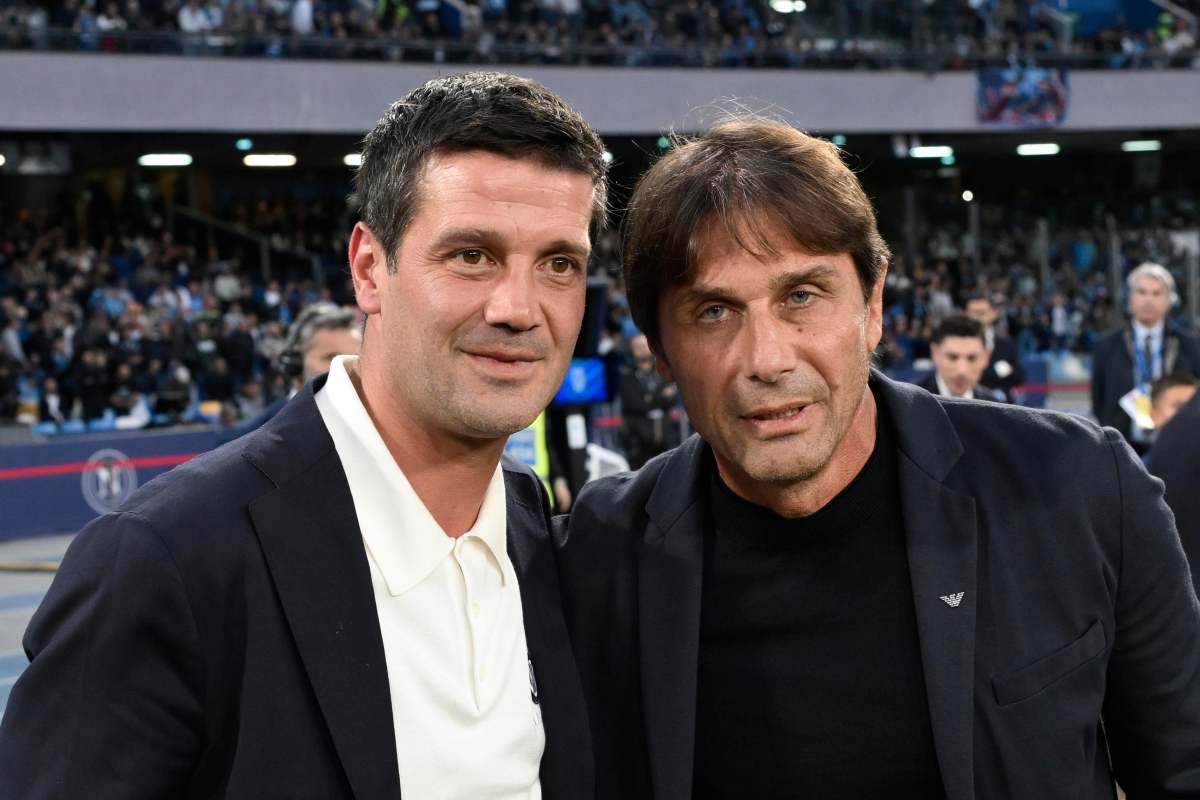Conte e Chivu prima di Napoli-Inter