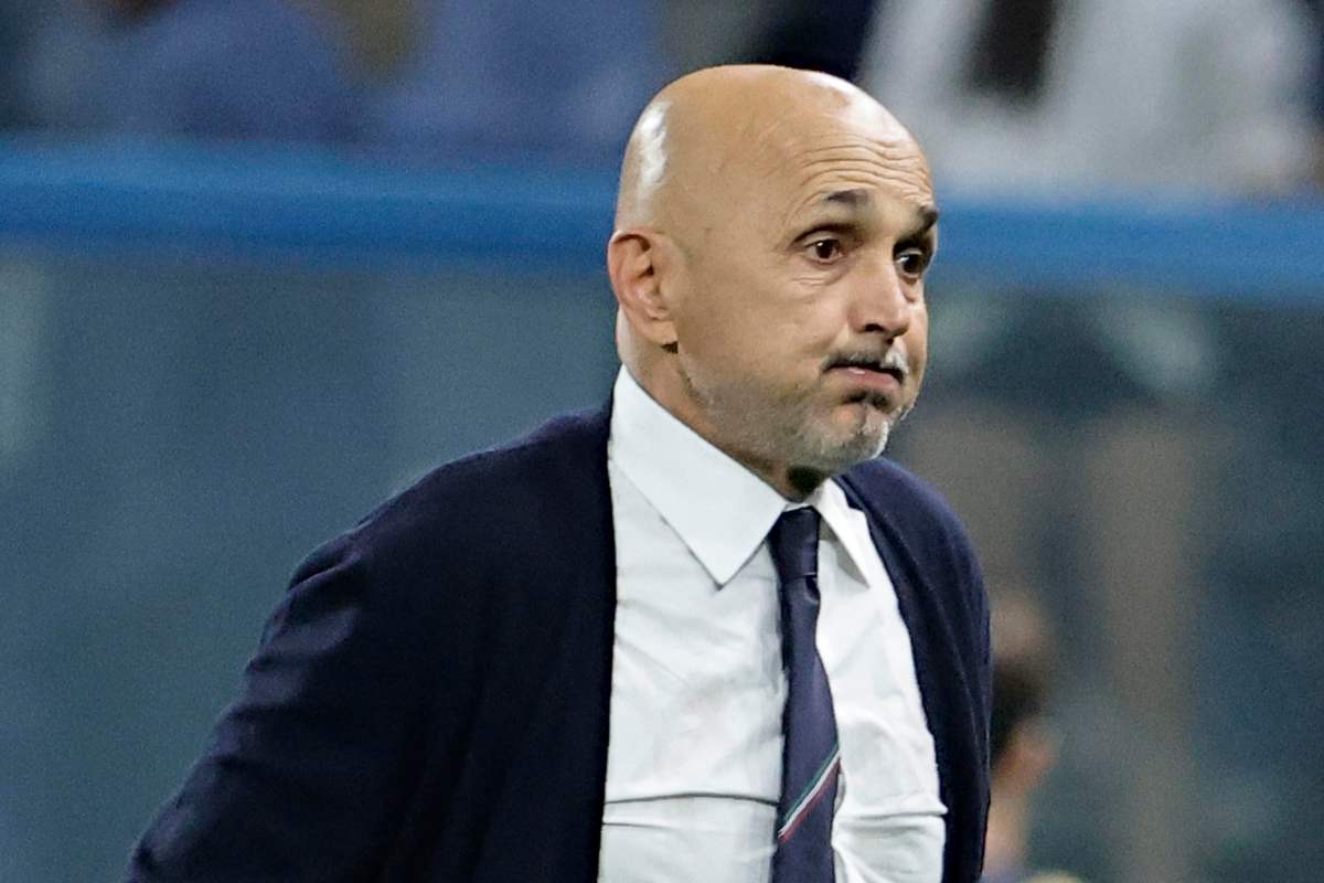 Spalletti durante una partita della Nazionale