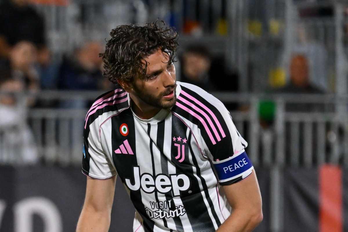 Locatelli durante una partita della Juve