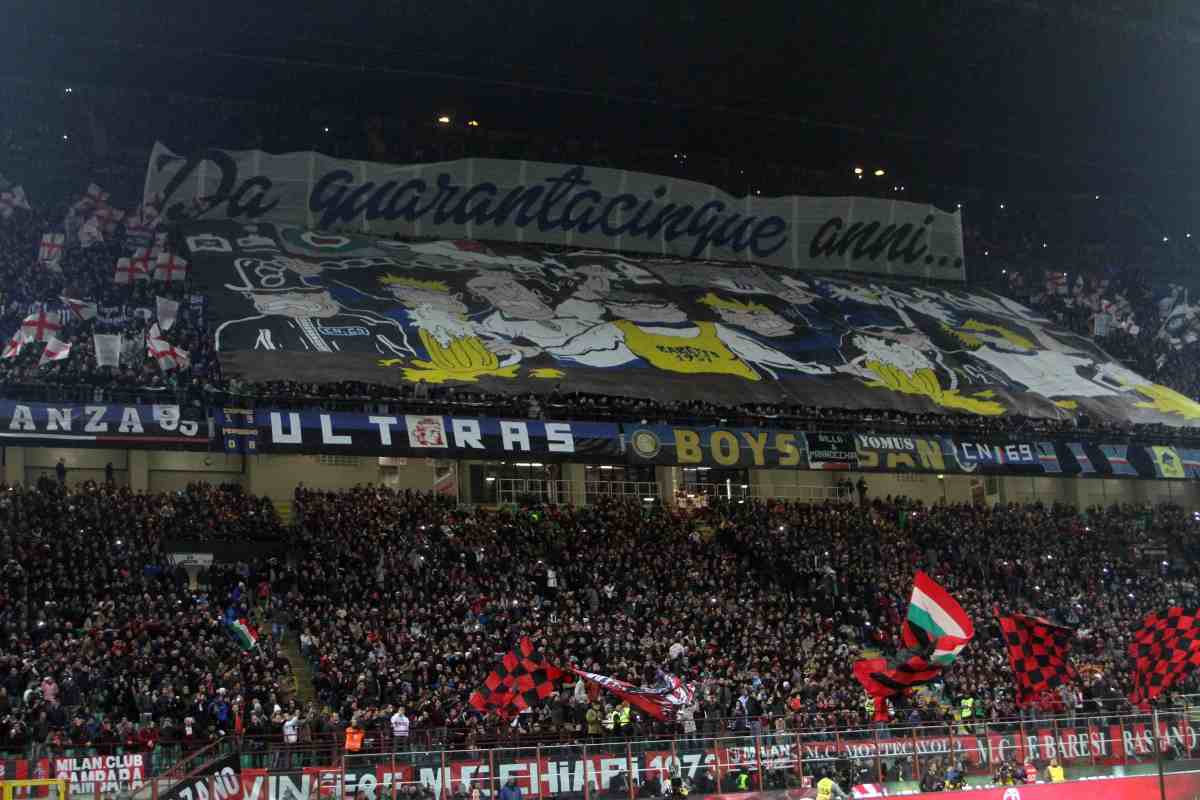 Tifosi Inter nel derby