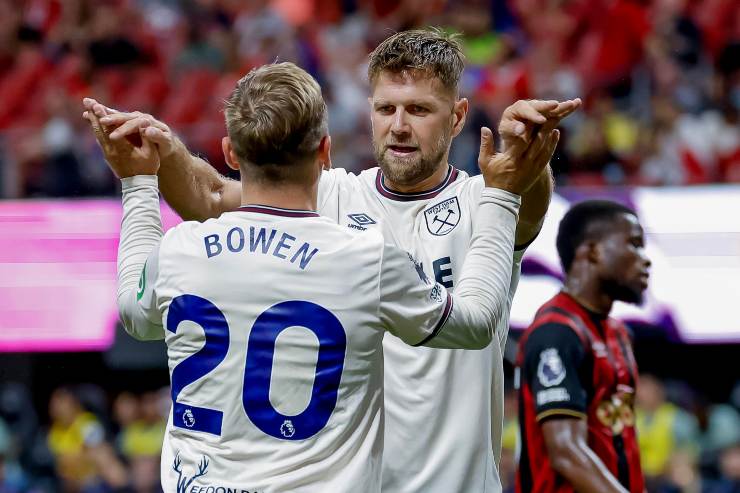 Fullkrug con il West Ham